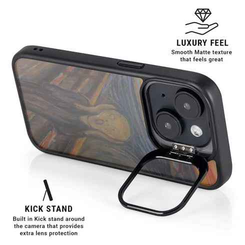 Edvard Munch The Scream iPhone 15 Kickstand Case